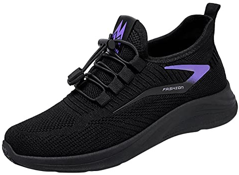 Genérico Pasear Casual Sneakers Zapatillas Malla Deporte Zapatos Mujer CóModos Tenis Ligeros de Verano Informales Transpirables Y Antideslizantes Ideales para el Dia a