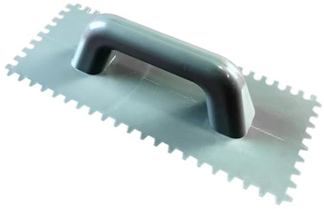 Stgfyxgs Cazzuola Piatta, Cazzuola per Intonaco, Strumenti Professionali Versatili per L'edilizia, Impugnatura Comoda per Pannelli Murali in Piastrelle di, con Dente