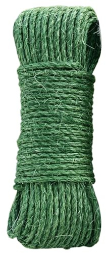 Corda tiragraffi per gatti resistente all'usura, in corda di sisal verde, 6 mm x 20 m, con colla