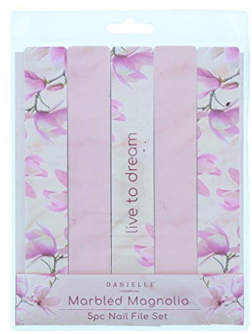 Danielle Creations Marbled Magnolia 5Piece Nail File Set
