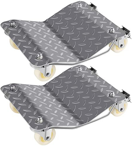VEVOR 2pcs Rangierhilfe, 2200 lbs Rangierhilfe Wagenheber Reifenwechsel, 8,9 kg Rad Rangierheber Reifenwechsel Wagenheber, Rad Rangierheber Reifenwechsel Reifenrad Autowerk Rangierhilfe Auto PKW