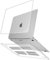 ZYB Hülle für MacBook Air 13 Zoll M1 A2337/A2179/A1932 (2020 2019 2018), Ultradünne Hartschale Schutzhülle Case für MacBook Air 13.3 Retina, Transparent