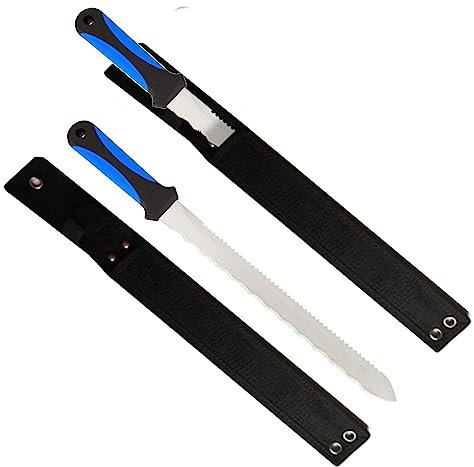 2 x Insulation Board Tool with Scabbard, Foam, Wool Cutting Tool 420mm Stainless, Saw RockWool