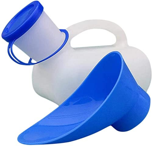 Unisex Urinal Bottle - 1000ML Unisex Traveling Camping Reusable Plastic Urinal Toilet With Connector That Is Randomly Delivered For Car, Travel, Elderly, And Incontinence Durable and Practical