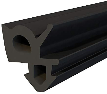 Seiletech.de Rehau S-1387 – 10 m – Junta de goma para ventana de PVC – Negro – Burlete de perfil – Junta de goma – Cinta de sellado de plástico