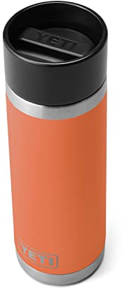 Yeti Rambler 18 oz Bottle, Stainless Steel, Vacuum Insulated, with Hot Shot Cap, High Desert Clay