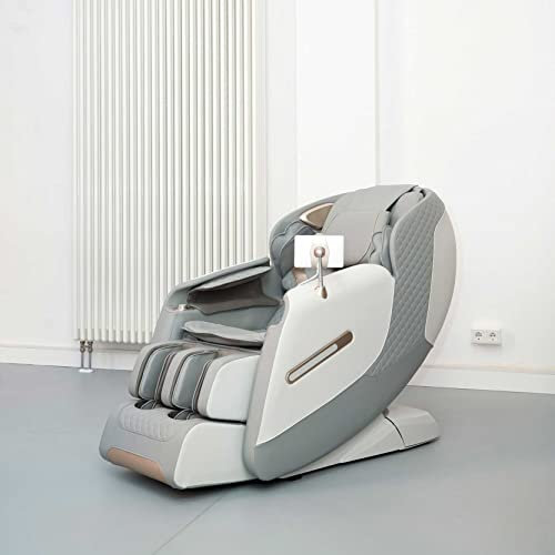 Asisam Discovery 2 Relaxsessel elektrisch mit Massagefunktion - Massagesessel mit Wärmefunktion, 6 vielfältige Massageprogramme, Zero-Gravity in Grau
