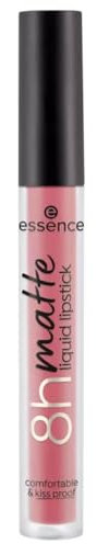 Essence Cosmetics Barra de labios líquida 8h matte, de larga duración, matificante, secado rápido, mate, 2.5 ml