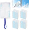 40 Tücher für Swiffer Staubmagnet mit 1 Griff, Mikrofaser Staubwischer Staubwedel für Swiffer Duster Tücher, Reinigungsstaub Staubtuch Nachfüllung für Tierhaare, Staub, Schmutz
