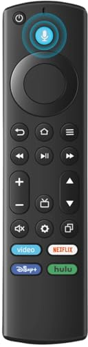 ORQRQO Replacement Remote for All Fire Series, TV Stick (HD, 4K, 4K Max, Lite), TV Cube and Omni, Insignia, Toshiba, Smart TVs, with Voice Control