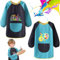 UieaMsio 2 Stück Malschürze Kinder, Wasserdicht Kinder Malkittel 3-7 Jahre Mädchen/Junge, Bastelschürze Kinder mit Ärmeln und Taschen für Schule Kunst Malerei, Kochen, Essen,Laboraktivität