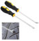 Extractor De Mano De Carpintero,Grapa Pinzas Para Clavos,Destornillador Extractor de Clavos,Extractor De Clavos,Quitagrapas Extractor De Clavos,Removedor De Uñas Palanca De Metal,2PC