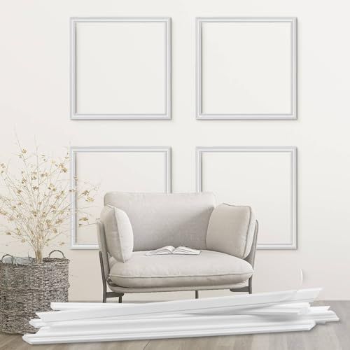 Moulures Murales Prédécoupées 4 Sets Moulure Murale, pour Décorer les Cadres de Porte et les Murs