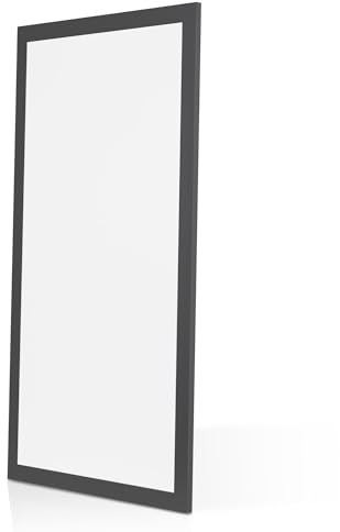 Bright Source 1200x600 LED Panel, Backlit Recessed Ceiling Light, Matt Black Frame, 72W, 6300lm, 120° Beam Angle, IP20, 4000K Cool White, LED Driver Included, Low Glare UGR <19, Flicker Free