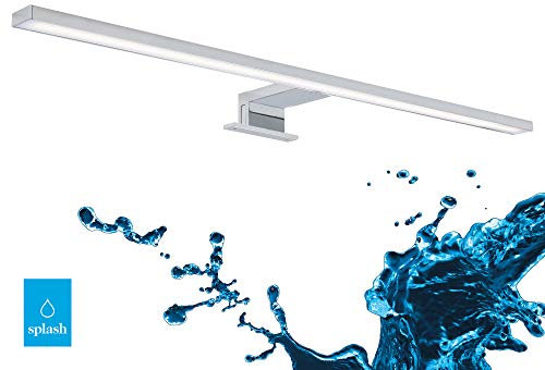 Briloner Leuchten - LED Spiegelleuchte, Spiegellampe chrom, 780 Lumen, 4.000 Kelvin, IP44