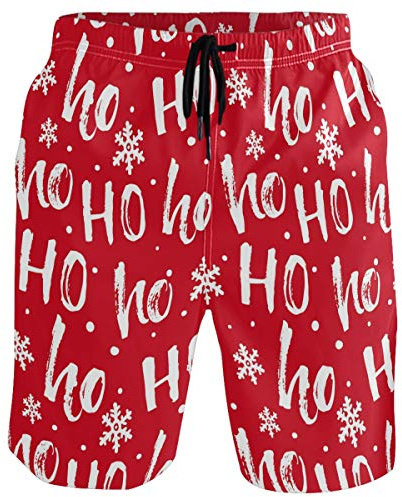 visesunny New Summer Men's Swim Trunks Quick Dry Bathing Suits Holiday Beach Short Casual Board Shorts - red - XX-Large