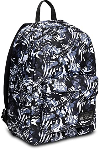 Seven Zaino Scuola Elementare Bambina, Scuola Media Ragazza, Ischoolpack, Powerbank incluso, Scomparto PC, nero/bianco