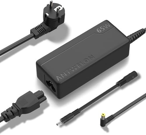 ANTWELON 65W Laddare Nätaggregat Nätadapter för ACER Aspire 3 5 E5 E3 E1 E15 E17 ES1 ES15 V3 V5 A315 A314 A315-51 A315-41 ADP-65VH ADP-65VH A11-065N1A Notebook 19V 3,42A 5,5*1,7mm Adapter Laddare Strömkabel