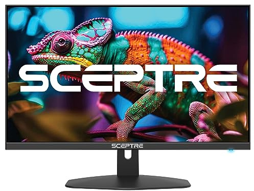 Sceptre 27-inch Prime Gaming Monitor 100Hz 1ms DisplayPort HDMI x2 100% sRGB AMD FreeSync Build-in Speakers, Eye Care Frameless Machine Black 2025 (E275W-FW100T Series)