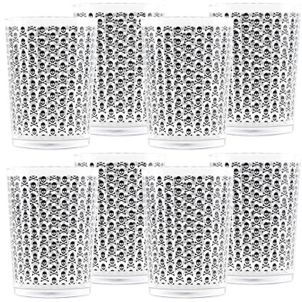 Set de 8 vasos de sidra con calaveras Scalpers Home