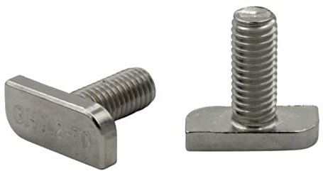 BRESKO Hammerkopfschrauben (10, 8x40 mm M8) 20-40 mm Edelstahl A2 Solar Anlage Photovoltaik Rostfrei Solarbefestigung Hammerkopf Hammerschrauben