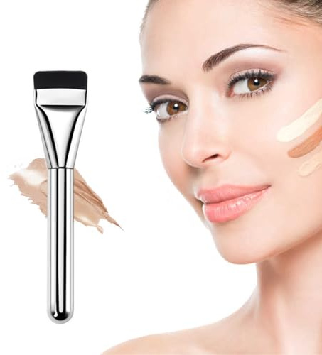 Ikadiya Pennello Per Fondotinta A Lama Super Sottile, Pennello Per Fondotinta Per Trucco Liquido, Pennelli Per Fondotinta Viso, Pennello Per Fondotinta Ultra Sottile[ 1 Pezzi]