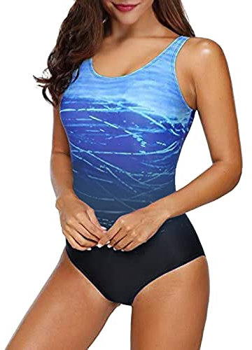 Sexy Badeanzug, Floating Anzug Badeanzüge Einteilige Bauchweg Bademode Swimsuit One Piece Push Up Badeanzüge Plus Size Badebekleidung