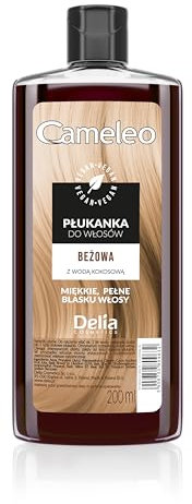 Cameleo Tinte de pelo con agua de coco – Beige – Sin amarillos – Tinte – Color semipermanente – Para cabello gris y rubio – Color y cuidado – Sin parabenos – 200 ml