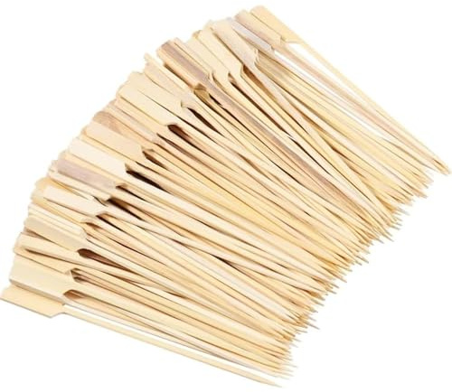PARENCE.- Bambu Spett Tänder 18 cm - Set med 100 stycken | Cocktail pinnar | Aperitif & Grill | Tillbehör för frukt, kött och lock