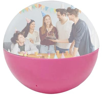 Crystal Ball videospelare – 7 cm diameter, HD-skärm, bärbar | Interaktiv visuell upplevelse med tankeväckande design, presentationer, evenemang, hemunderhållning