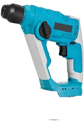 Trapano a percussione elettrico 2 in 1 con motore brushless, martello perforatore a batteria, trapano a percussione, utensile elettrico for scalpellatura, batteria da 18 V(2 Battery)