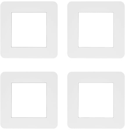 Light Switch Cover Plates, Lightswitch Surround White, 4pcs