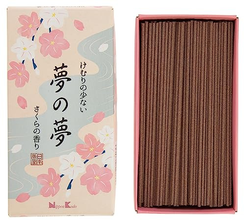 NIPPON KODO | Incenso Ka-Fuh, Bastoncini di Incenso Naturale Giapponese, Fragranza Fiori di Ciliegio, Circa 200pz