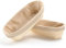 2 Stück Sauerteigkörbe aus natürlichem Rattan, oval, für Brotteig, Pizza und Gebäck, 29,5 cm