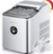 Eiswürfelmaschine / 14kg Eiswürfel einen Tag / 6 Min Produktionszeit/Leise / 2 Liter Wassertank / 1.5 Kg Eisspeicher/Einfache Bedienung Ice Maker/Infrarotsensor/NORTHCLAN (Silber)