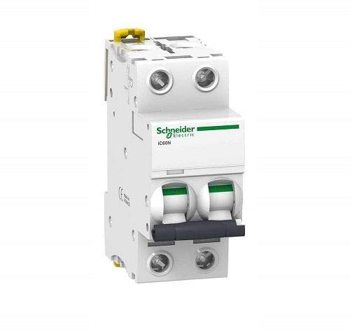 CABLEPELADO Interruptor Automático Magnetotérmico residencial iC60N | Normas EN 60898-1, IEC 60898-1 | 6kA |2P | CURVA C | IP44 | 20A