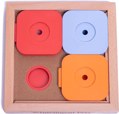 My Intelligent Dogs Jouet Chien Occupation Sudoku – Jouet Interactif Chien pour Entraînement Mental - Jeu Intelligence, Jouets pour Chiens Stimule Le Cerveau et Réduit l’Ennui - Medium Basic Color