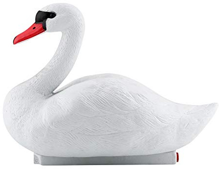 Cisne de Decoración de Jardín, Cisne Flotante de Plástico, Decoración de Estanque de Ganso Cisne de Simulación del Estanque, Figura Decorativa, Decoración de Estanque