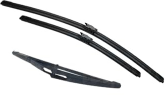 Escobillas Coche Para Dacia Jogger 2021 2022 2023 2024 Limpiaparabrisas Trasero Delantero Híbrido Parabrisas Ventana Accesorios De Coche Cepillos Lavadora(Front Rear 3pcs)