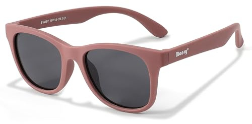 Maesy Occhiali da Sole Bambini 6-12 Anni - Lenti Polarizzate UV400 Categoria Filtro 3 - Montatura Flessibile - Design Moderno, Sicuri e Confortevoli - Yuki, Viola