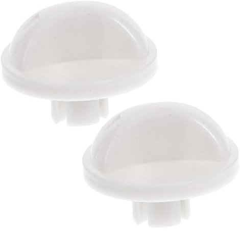 ULTECHNOVO Electric Fan Timer Switch Knob 2Pcs Adjustable Speed Control Knob for Fan Use 3.3Cm White Abs