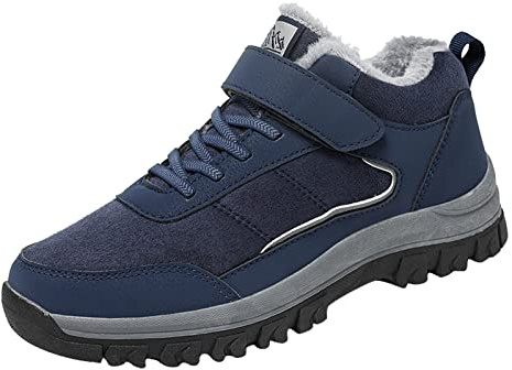 Orthoboots Pro - Ergonomiska vinterstövlar, varma fodrade för män, kvinnor, vattentäta halkfria vandringsskor, fleece, vinter, snö, stövlar, camping, promenader, vandring, träningsskor, ortopediska