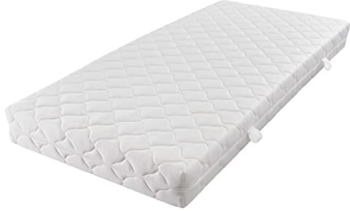 Hoopleep Matelas confortable avec housse lavable 200 x 160 x 17 cm H3 pour lit double et lit simple, doux, soulage la pression, idéal pour les maux de dos et les allergies