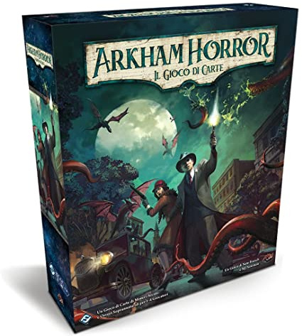 Asmodee - Arkham Horror: Das Kartenspiel, LCG, Basisset aktualisiert 2021-1-4 Spieler, 14+ Jahre - Italienische Sprache