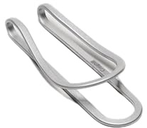 Craighill Clip para dinero de estación, soporte para dinero en efectivo de bolsillo frontal, delgado y elegante para tarjetas de crédito y visita, titanio duradero, plateado (Vapor Silver), Measures