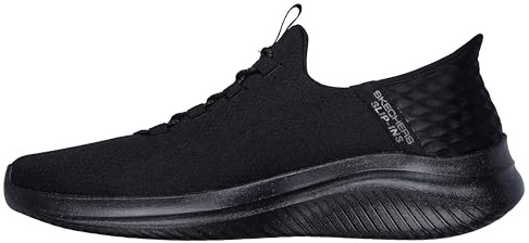 Skechers Homme Ultra Flex 3.0 Right Away Slip-In ENTRAINEUSE, Black Mesh Trim, 39 EU Large