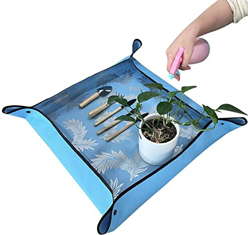 Plant Bowl for Repotting - Waterproof Repotting Tray for Indoor Potting Soil, Portable, Foldable Flower Pot Mat, Garden Tray for Indoor Flower Succulents, Easy to Clean