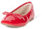 The Drop Pepper mit Schleife Ballerinas, Rotes Lack, 39.5