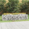 Rantry Gewölbtes Gabionen-Hochbeet 200x50x50 cm Eisen verzinkt