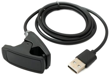 System-S Câble USB 2.0 100 cm pour montre intelligente Garmin Descent MK3 MK3i Noir